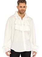 Pirate, shirt costume, ruffles, long sleeves, buttons